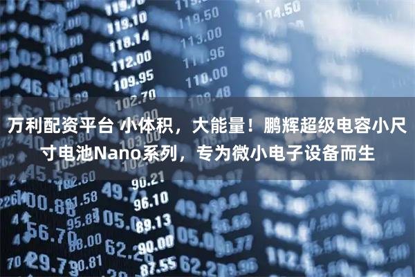 万利配资平台 小体积，大能量！鹏辉超级电容小尺寸电池Nano系列，专为微小电子设备而生