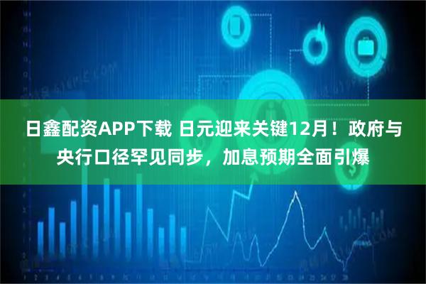 日鑫配资APP下载 日元迎来关键12月！政府与央行口径罕见同步，加息预期全面引爆