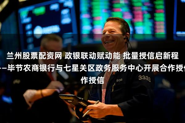 兰州股票配资网 政银联动赋动能 批量授信启新程 ——毕节农商银行与七星关区政务服务中心开展合作授信